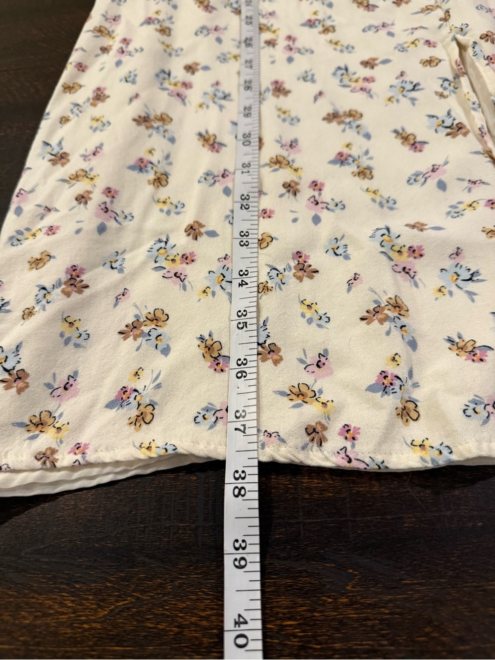 And Now This Floral Puff Sleeve Midi Dress Cream Cottagecore Small - Picture 10 of 12